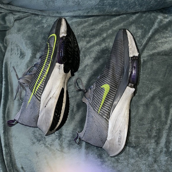 Nike Running shoes ZoomX Nike air zoom size 12 grey purple green white - Picture 3 of 6